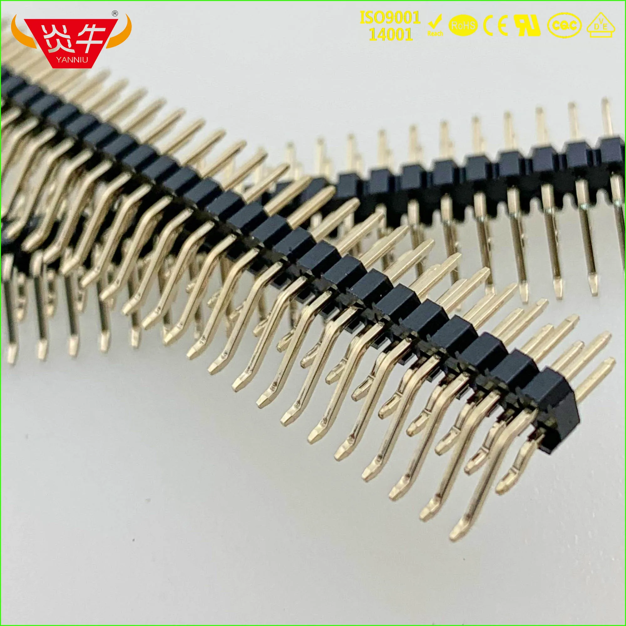 

2.0mm PITCH 2X40P 80PIN MALE STRIP CONNECTOR SOCKET DOUBLE ROW HORIZONTAL SMT PIN HEADER WITHSTAND HIGH TEMPERATURES