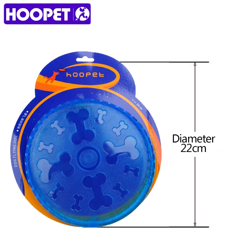 HOOPET Игрушки для собак Bone принт собака Фрисби Летающий диск Обучение зуб устойчивы ПЭТ Игрушечные лошадки speelgoed