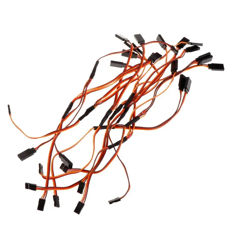 

10pcs 150mm Servo RC Y Style Male to Female Extension Wire Lead Cable JR Cord 95AE