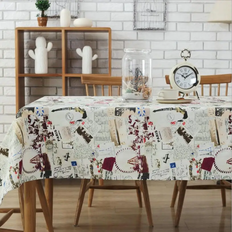 YIDIAN Европа Рождество Скатерть Прямоугольная Белье Покрытие Стола Башня