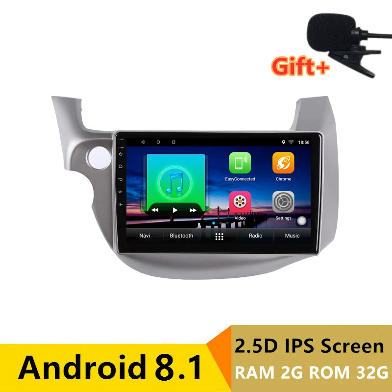 10 &quot2 + 32G 2.5D IPS Android 8 1 автомобильный DVD мультимедийный плеер GPS для honda Fit jazz 2008 2009 2013