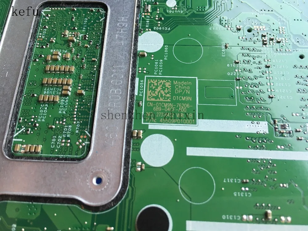 Материнская плата KEFU для ноутбука DELL 3568 модель I3 7100U 01CM9N 1CM9N 91N85 DDR4 материнская