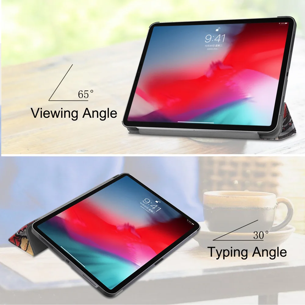 Модный чехол из искусственной кожи с рисунком для Apple iPad Pro 11 2018 планшета