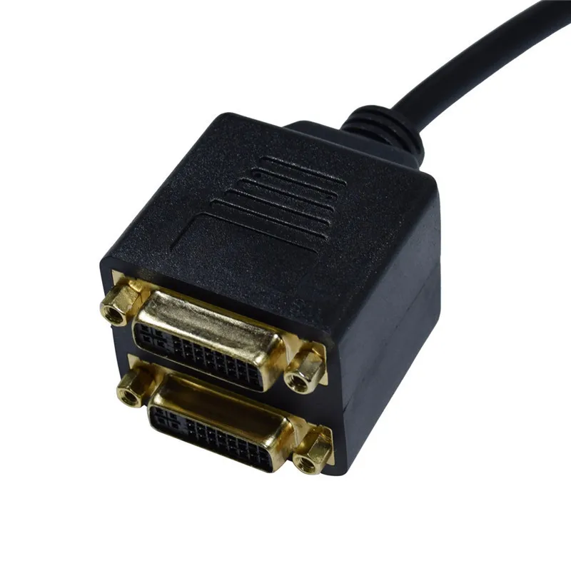 DVI штекер на 2DVI женский Однолинейный двухлинейный двойной разъем DVI24 + 1 * 2