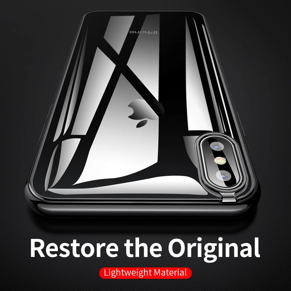 YKZ прозрачный чехол из ТПУ для iPhone X XS ультра тонкий мягкий полный Чехол iPhoneXS iPhoneX