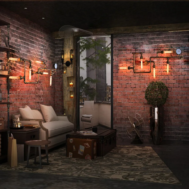 Новый промышленный настенный светильник в стиле стимпанк Ретро стиль