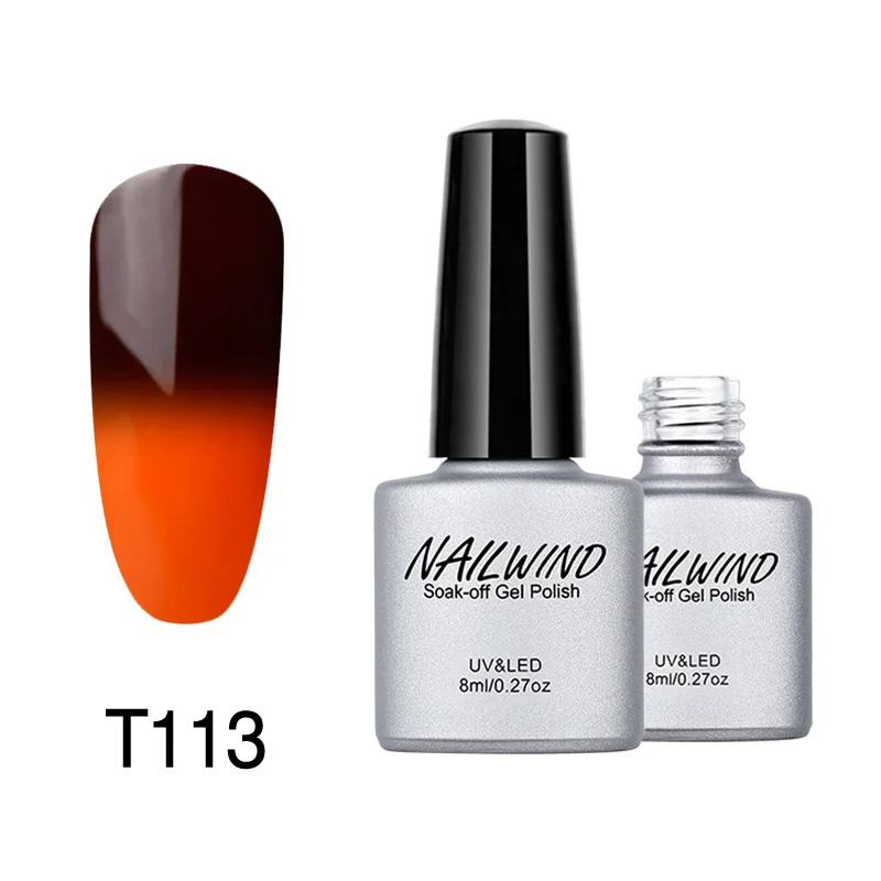 NAILWIND 8 мл изменение температуры ногтей цвет хамелеон УФ карамельный цвет гель лак для ногтей длительный Замачивание от лаков Lucky Gel - Цвет: 113