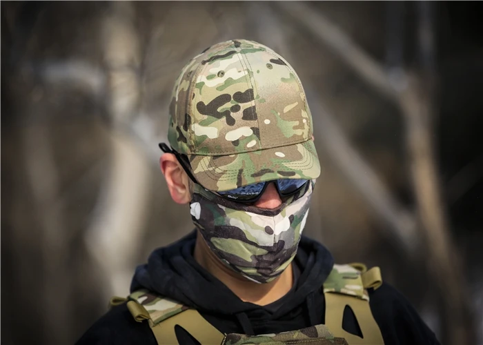 Тактическая Кепка мультикам Черная бейсбольная кепка для охоты уличная MC |