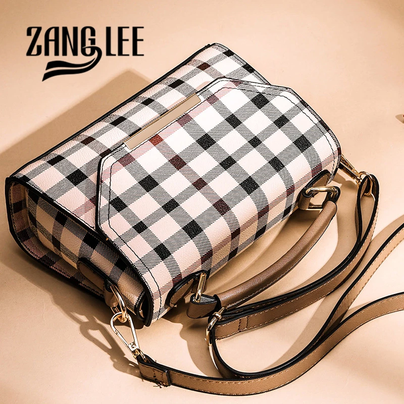 ZANG LEE роскошные сумки дизайнерские женские Bolsa Feminina PU кожаная клетчатая сумка в