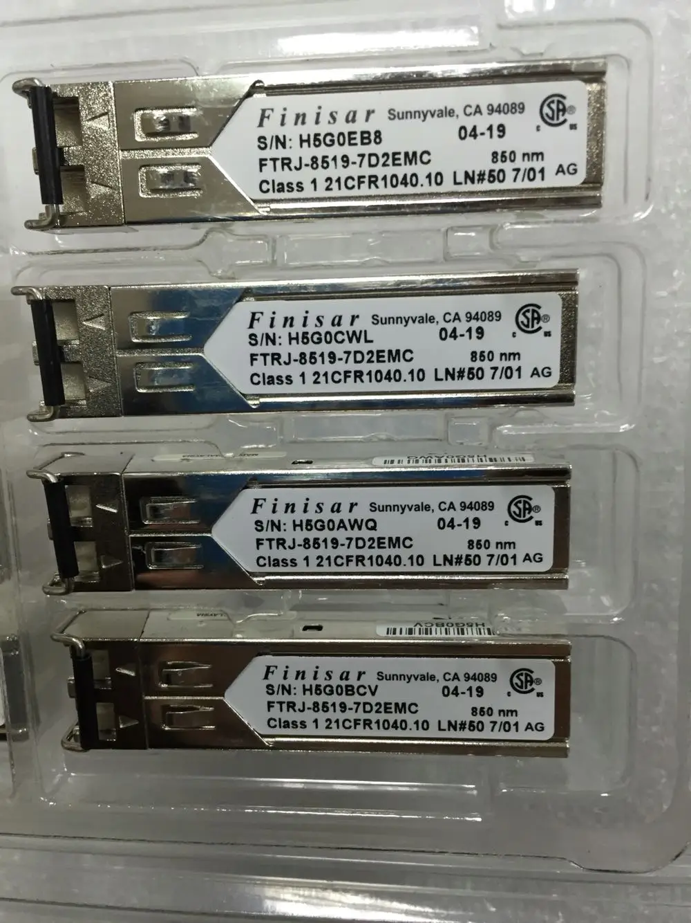 

Многомодовый оптоволоконный модуль Finisar FTRJ-8519-7D2EMC, 2,5G Gigabit SFP