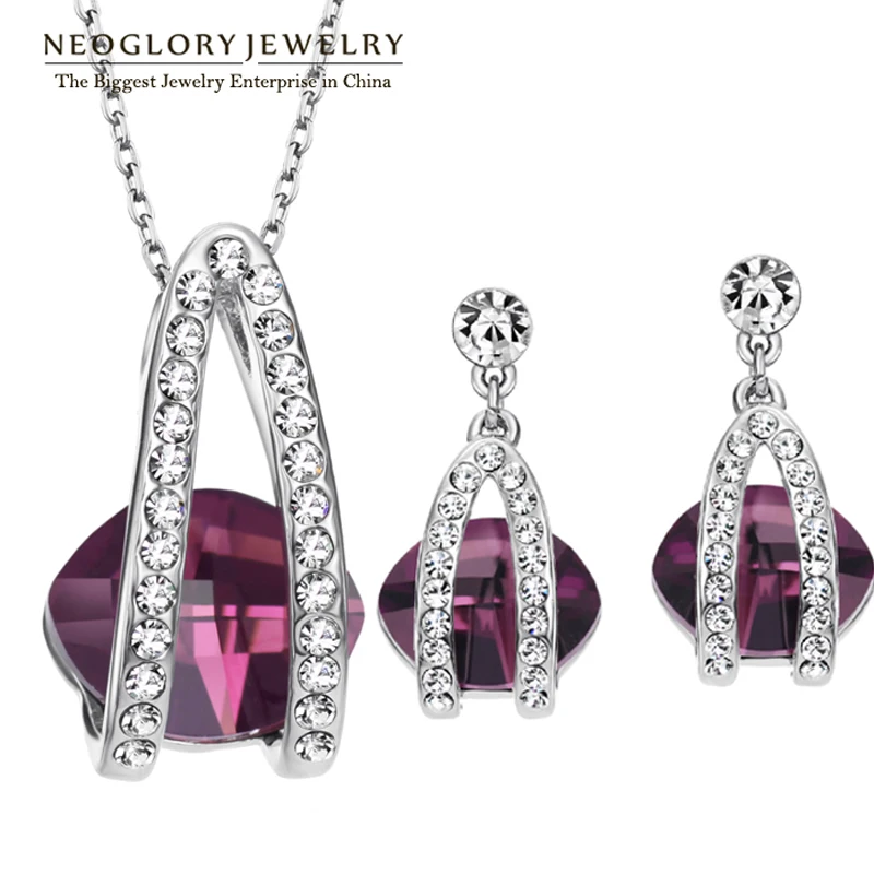 Neoglory 4 цвета модные хорошее качество австрийские кристаллы стразы ювелирные