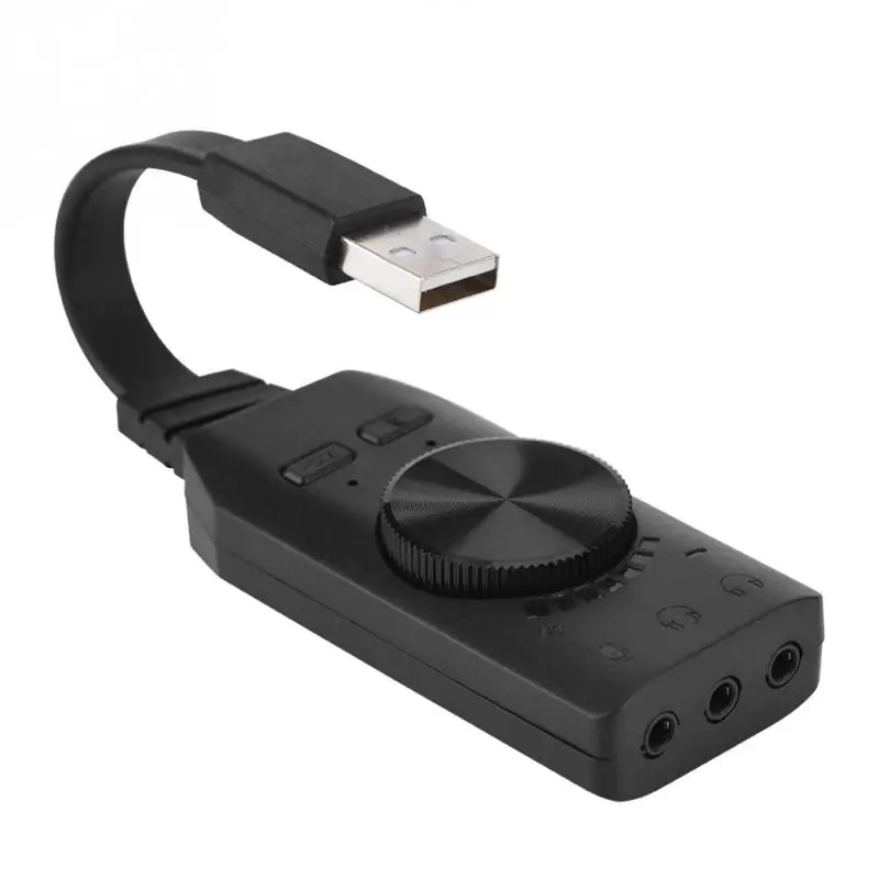 USB звуковая карта внешняя аудио 3 5 мм адаптер для наушников интерфейс компьютера