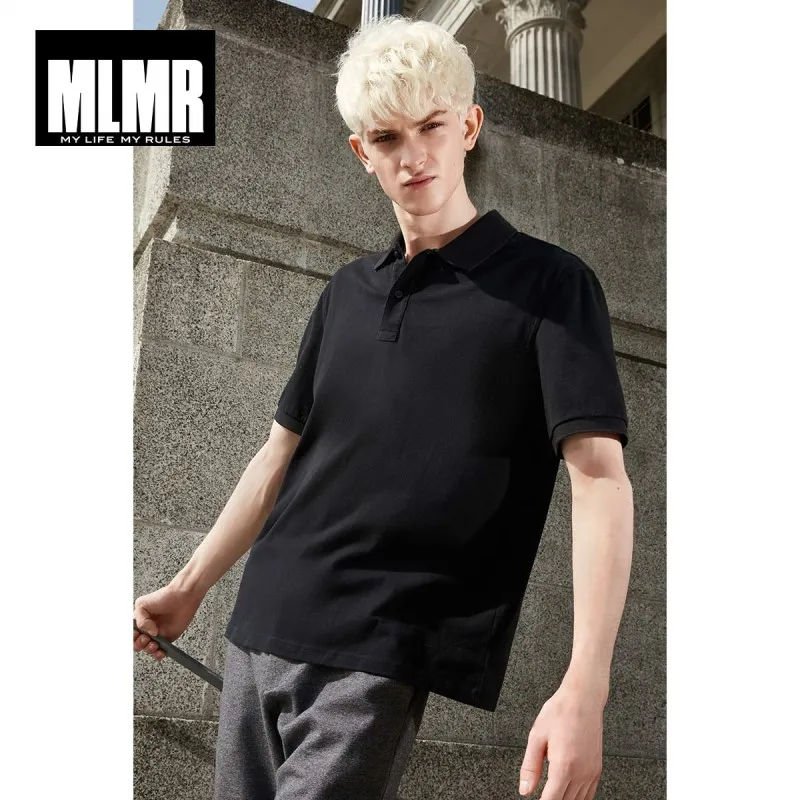 Мужская Уличная одежда MLMR из 100% хлопка с буквенным принтом короткими рукавами и