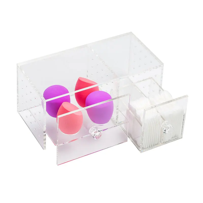 Настольная отделка хлопковая подкладка прозрачная акриловая коробка для