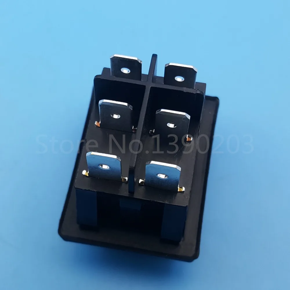 5 шт. водонепроницаемые 6 контактные Клавишные переключатели RL2(P) черного