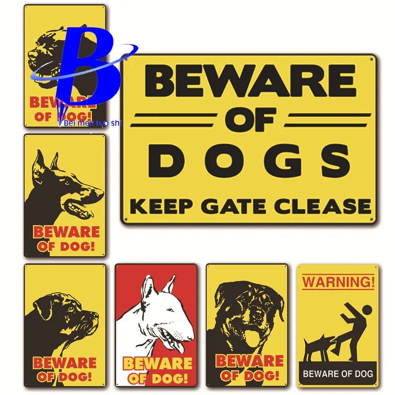 Placas Decorativas Metalicas винтажный Остерегайтесь собаки! Tuinposter Buiten labradodle внимание собаки размер: 20*30 см