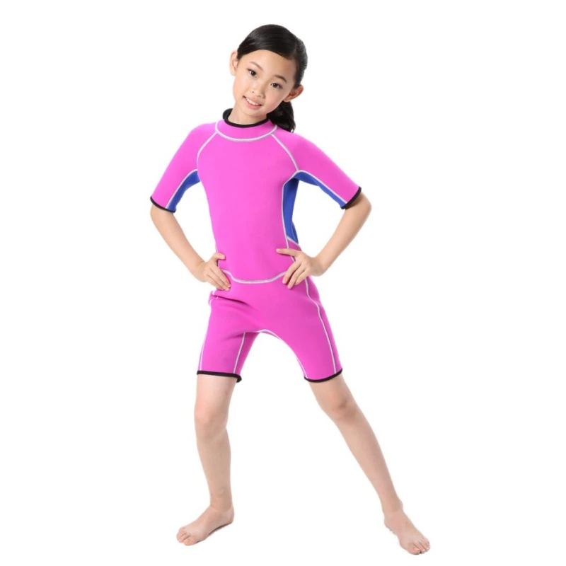 

Summer Underwater Hunting Suit Beach Children's Short-sleeved One-piece Swimsuit /Diving Suit /Surf Clothing Th