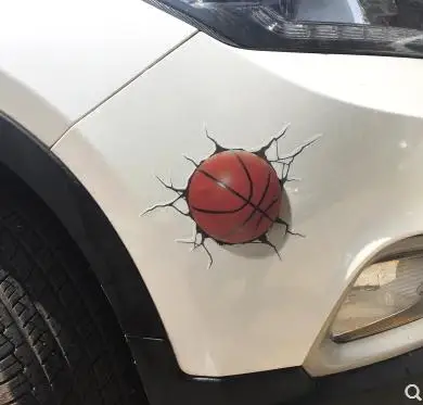 Бейсбольная Автомобильная наклейка креативная 3D стерео имитация баскетбольного