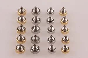 Бесплатная доставка 1 шт. большая трубка универсальная нержавеющая сталь Золотая и серебряная часы Корона для часов Rlx