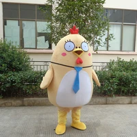 2017 new high quality yellow chicken mascot costume halloween christmas funny animal chicken mascot clothing adult size