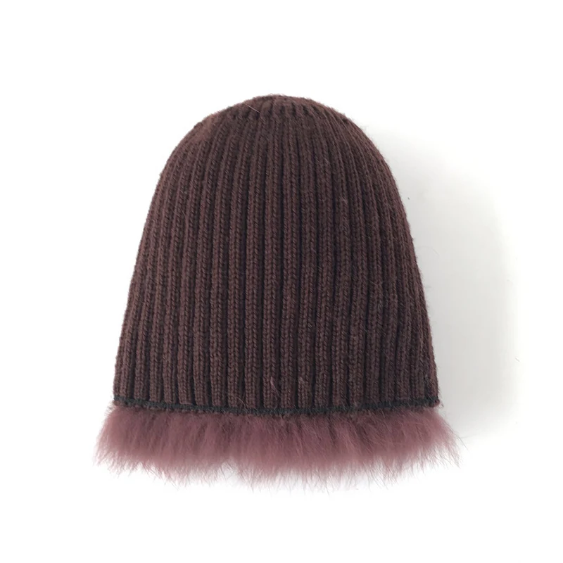 Брендовая Новая роскошная женская шапка FURCHARM из лисьего меха зимние женские