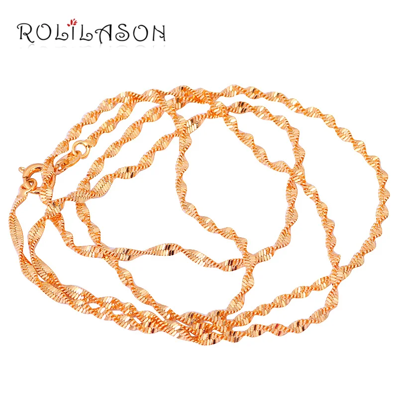 Дизайнер! Оптовая продажа Золото Тон 60 см Периметр ожерелья цепи с украшением в