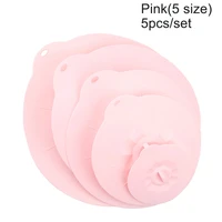 Silicone keep freshing cover anti-overflow pot cover silica gel cup bottle lid bowl cover mug lids five piece a set wholesale