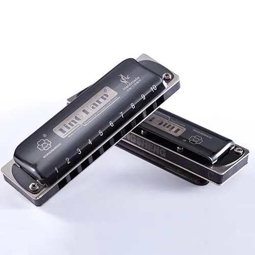 Blk-Blk Comb Key E Kongsheng Diatonic 10 отверстий губная гармоника блюз Арфа рот орган Ключ C ABS гребень профессиональные музыкальные инструменты KongSheng KS10BH - Цвет: Blk-Blk Comb Key E