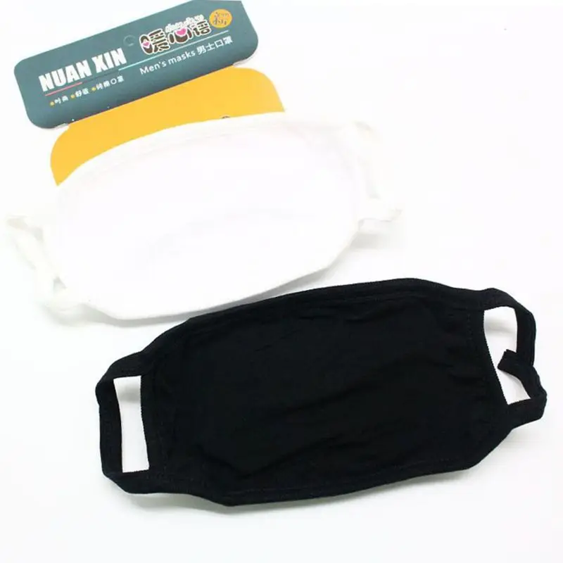 Маска для лица двухслойная унисекс модал хлопок пылезащитная одноразовая с
