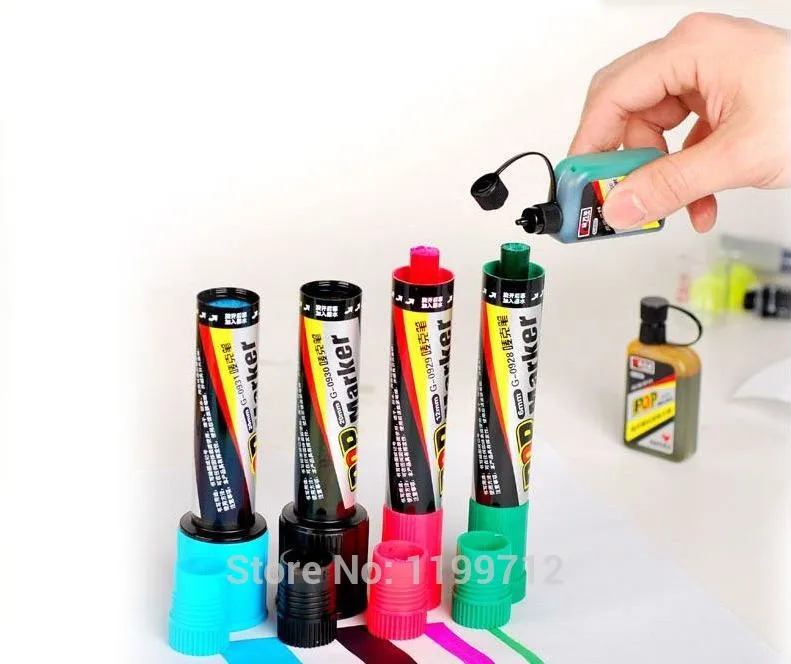 12 шт. поп постер маркер краски Экстра смелый 6 мм|marker machine|paint accessoriesmarker paint |