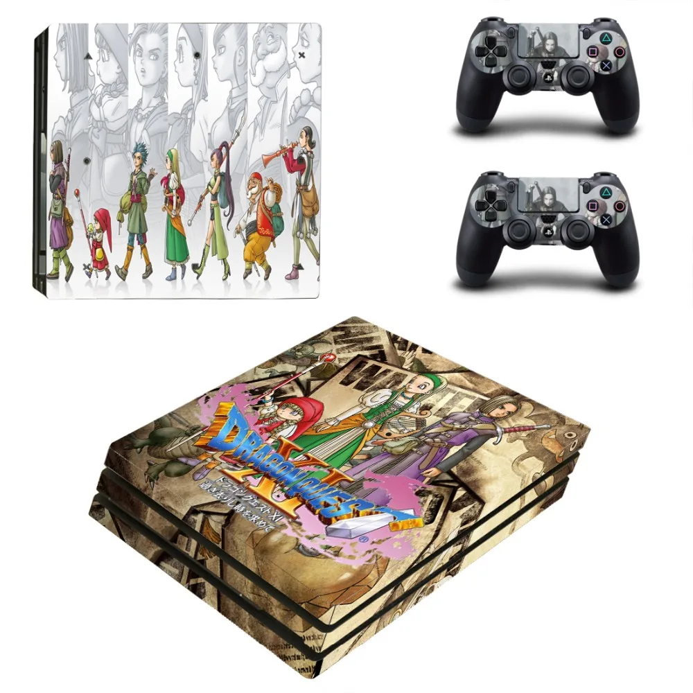 Наклейка на кожу Dragon Quest PS4 Pro Виниловая наклейка для консоли Sony Playstation 4 и 2