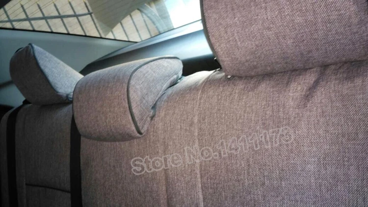 Льняные чехлы для сидений, подходящие для Toyota Corolla 2008, чехлы для сидений автомобиля, аксессуары для интерьера, Набор декоративных поясничных опор