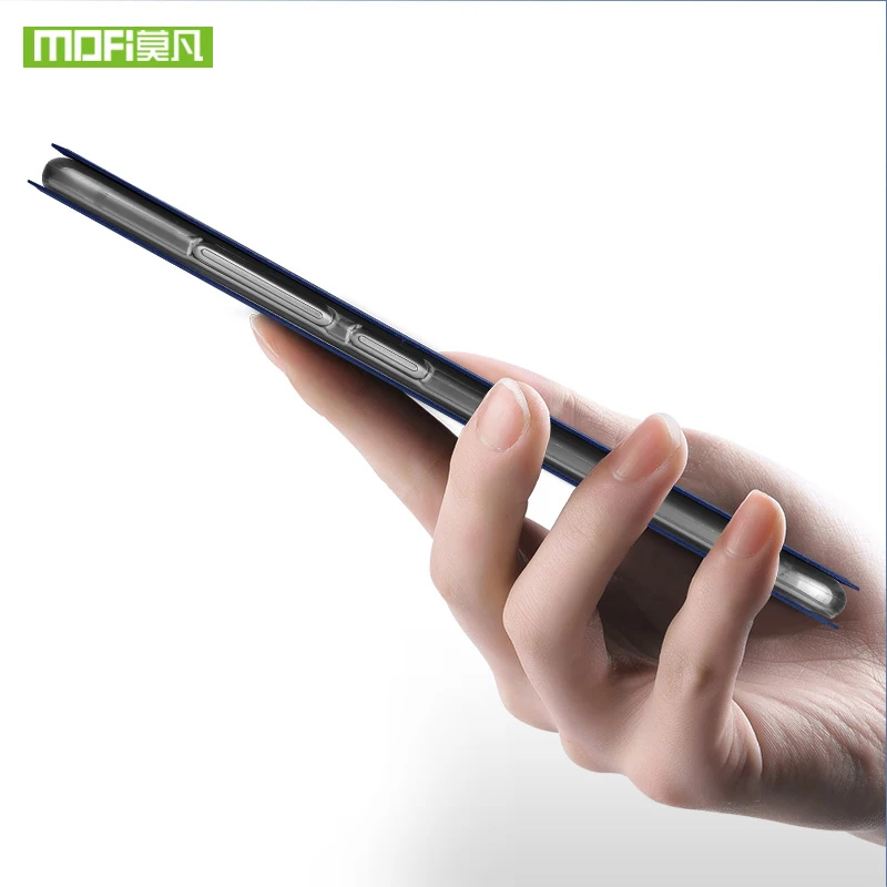 2018 Case for Meizu 16th Plus Cover Shock-Proof Original Mofi Silicon Black Luxury Flip Leather | Мобильные телефоны и
