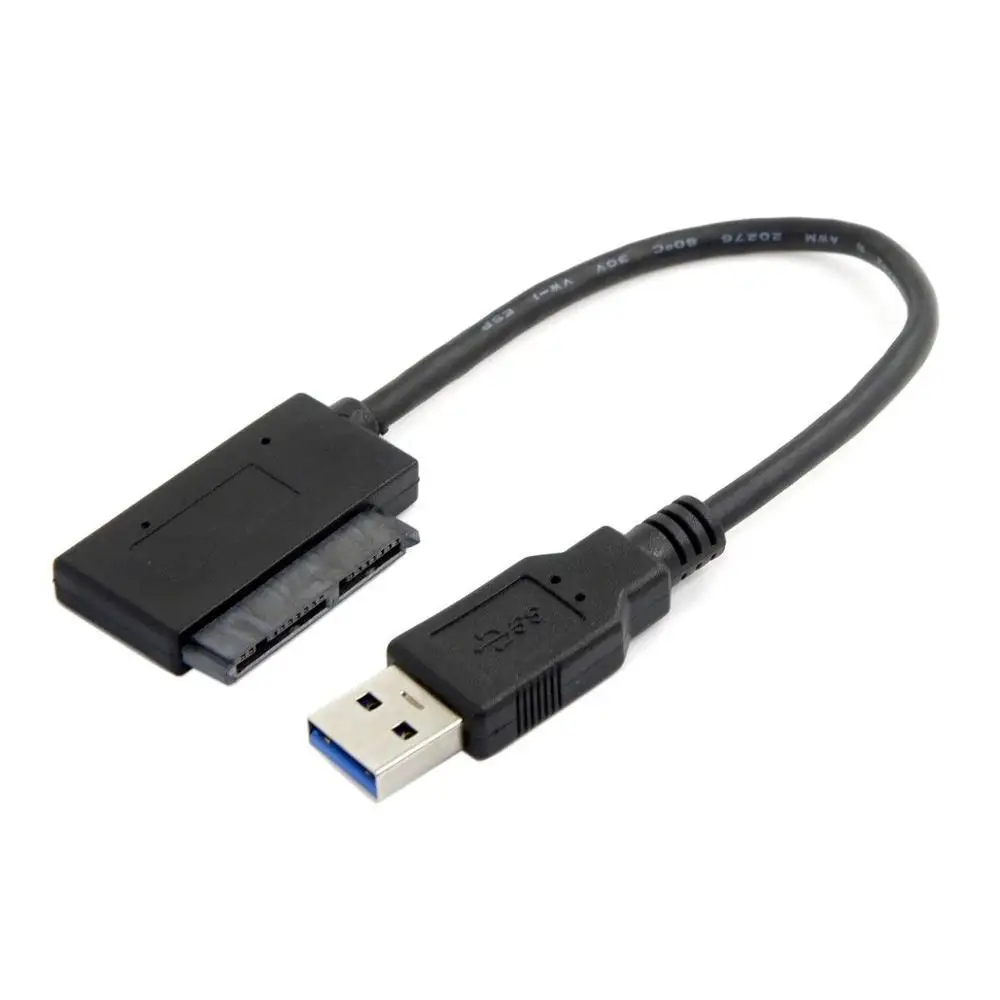 USB 3 0 к Micro SATA 7 + 9 16 Pin 1 8 &quot90D угловой драйвер SSD адаптер кабель 10 см | Электроника