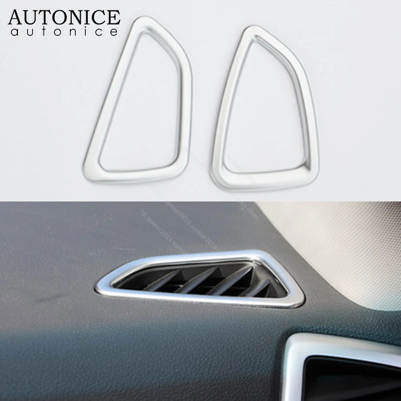 

2pcs Chrome Front Air Vent Frame Decorator Cover For Hyundai Tucson 2015-2018