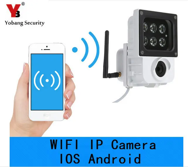 Yobangбезопасности 720 P 1.0MP wifi беспроводной наружный DVR безопасности IP камера 6 белый
