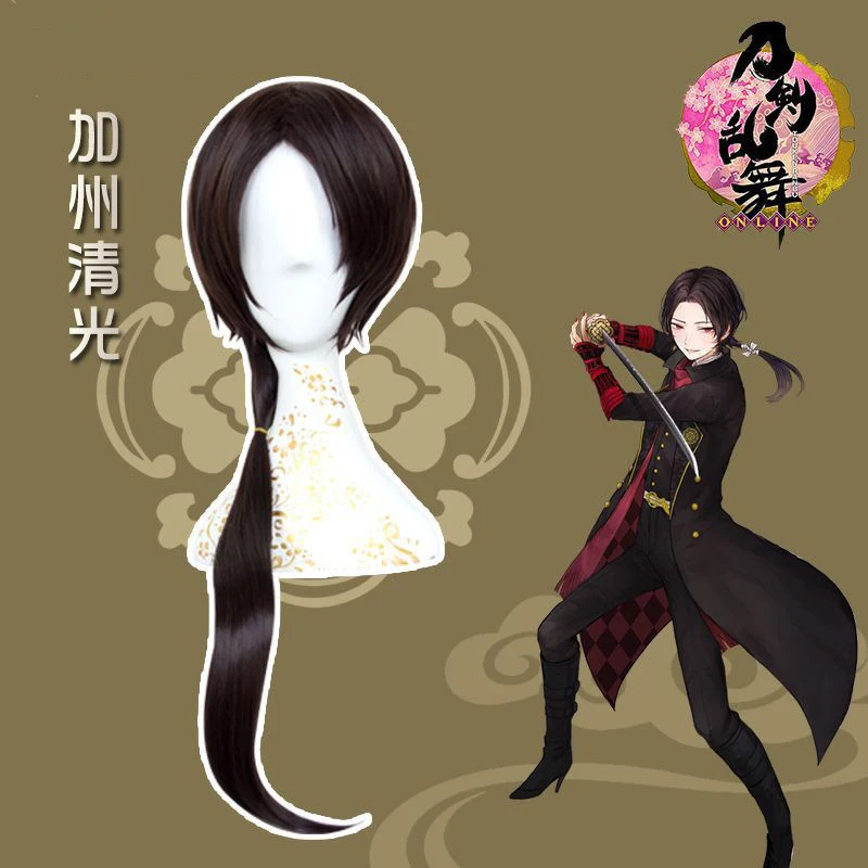 Touken Ranbu Online кашу киемицу Косплэй парик для Для мужчин карнавальные костюмы на