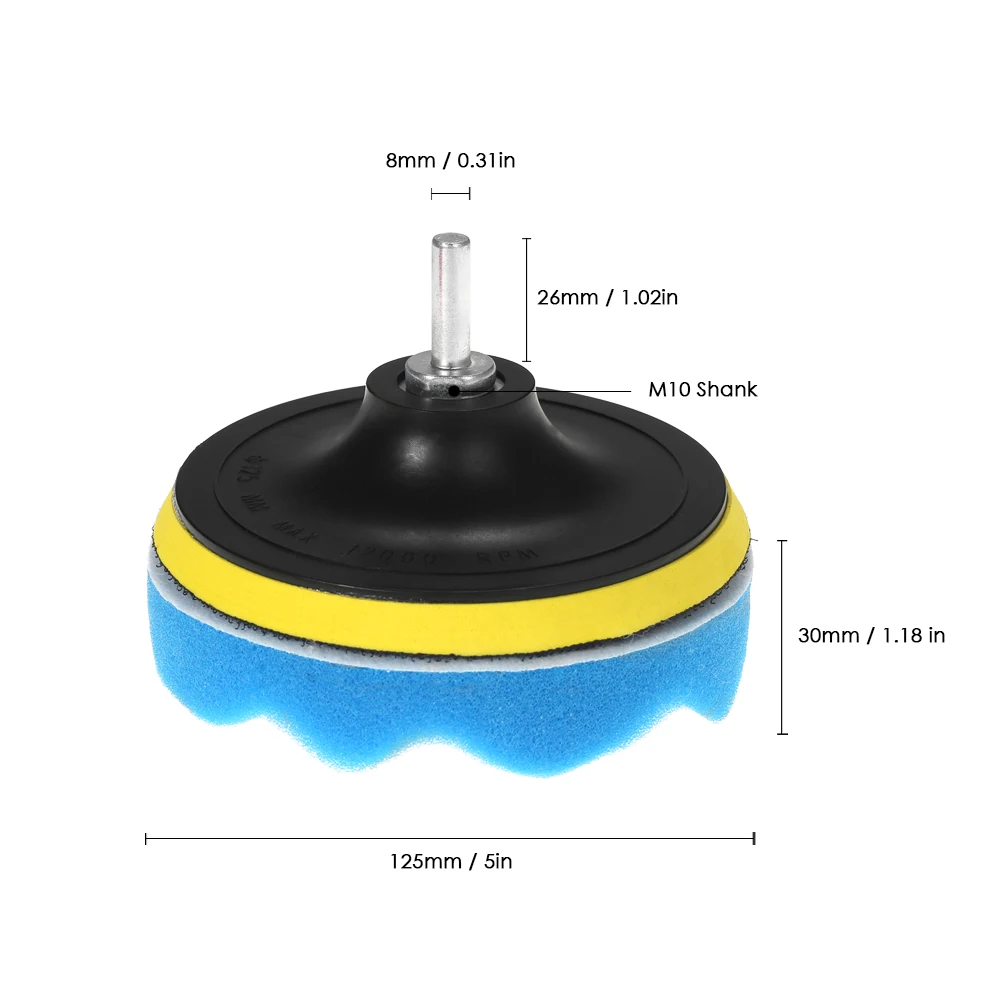 11 шт. Автомобильная полировальная Подушка набор полировальных буферов для