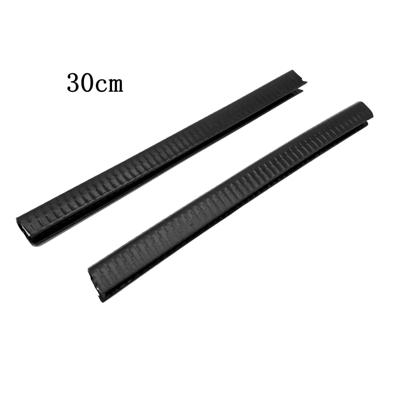 30cm black 2 шт доска для Лонгборда защита для носа для ластик "скейтборд" резиновый скейтборд защита чистая - Цвет: 30cm black