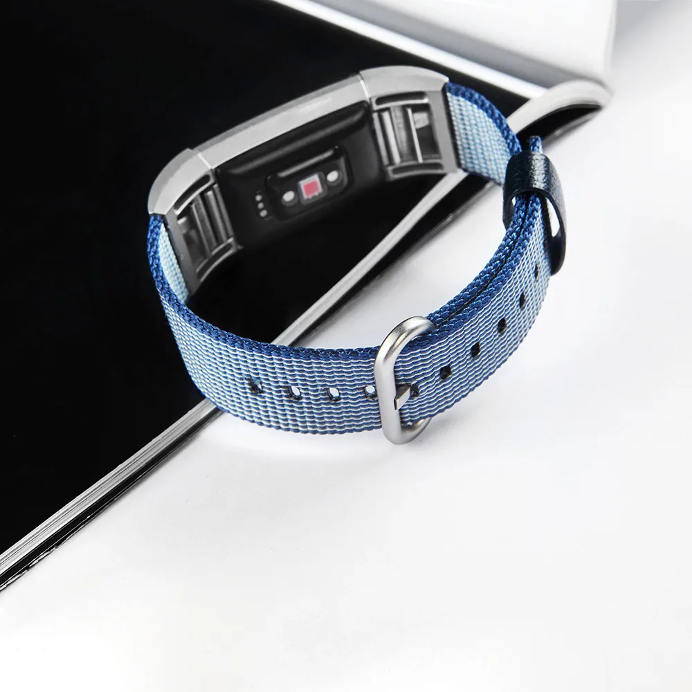 Браслет ремешок для fitbit нейлоновый Плетеный ремешок на запястье Королевский тканый браслет ремешок для Fitbit Charge 2 оптовый поставщик