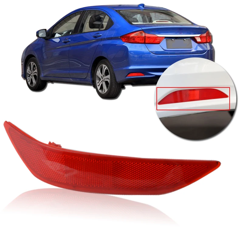 CAPQX для Honda CITY GM6 2015 2016 заднего бампера светильник отражатель туман тормозной