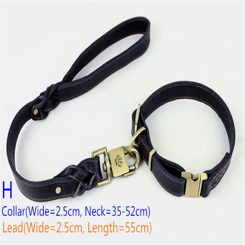 Натуральная коровья кожа ошейник поводок для домашних животных наборы