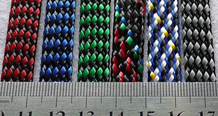 12 мм плетеные pp хлопок Пряжа + ПЭТ расширяемая sleeving Провода кабель защиты-3