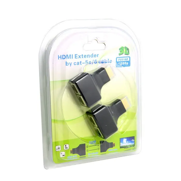 Новинка HDMI более 30 м RJ45 CAT5e CAT6 UTP LAN Ethernet балун-расширитель HD 1080P 3D HDTV | Компьютеры и