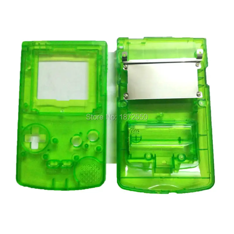 Clear Green Color Game Case Limited Screen Lens For NintendoGBC Retro Console Housing Shell Fit GameboyColor Girl Boy Gifts | Электроника