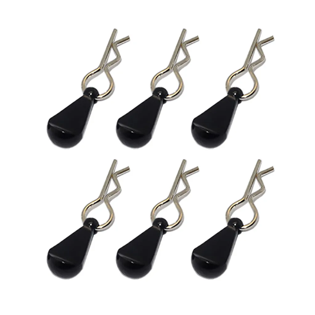 Model parts 6-piece body clip + aluminum alloy mount for 1/10 to 1/18 models RC car L0621 | Игрушки и хобби