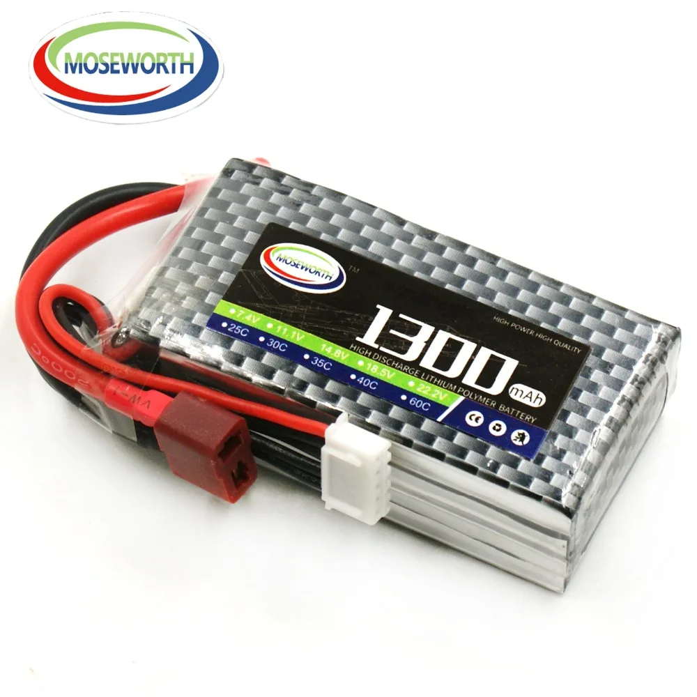 4S 14,8 V RC автомобиль LiPo Батарея 1300 1800 2200 2600 3300 4500 6000 мА/ч, 30C 40C60C для радиоуправляемый самолет, Квадрокоптер вертолет батареи LiPo 4S