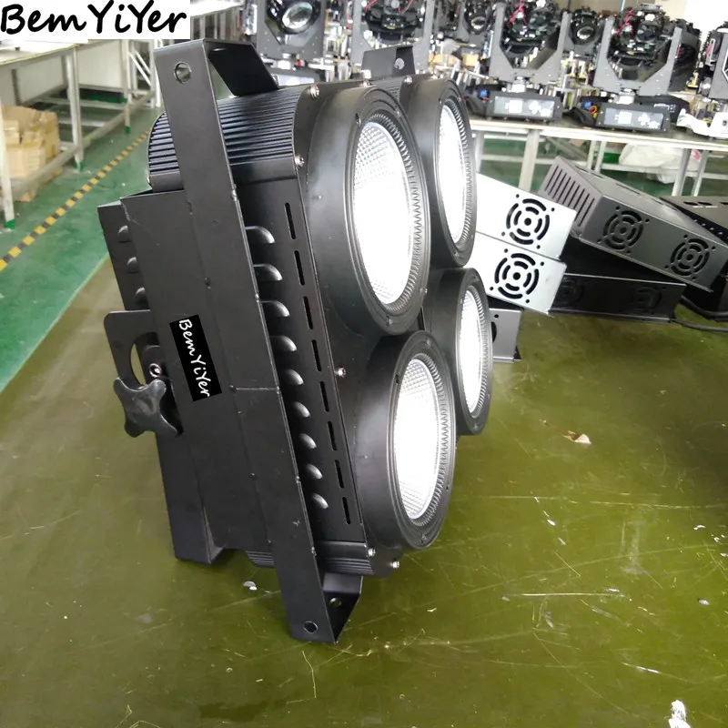 4 шт./лот 4x100 Вт LED COB blinder wash light/4 глаза/холодный + теплый белый 2в1 для