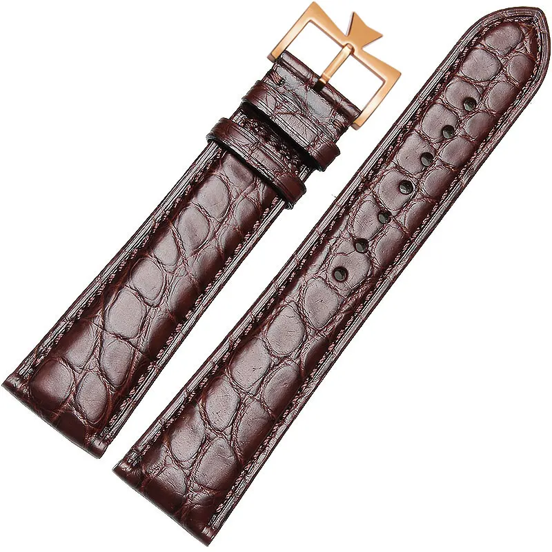 Часы ремешок для Blancpain Vacheron Constantin Piaget часы, телячьей кожи ремешок для часов Крокодил линии Straps18 20 22 мм - Цвет ремешка: 3
