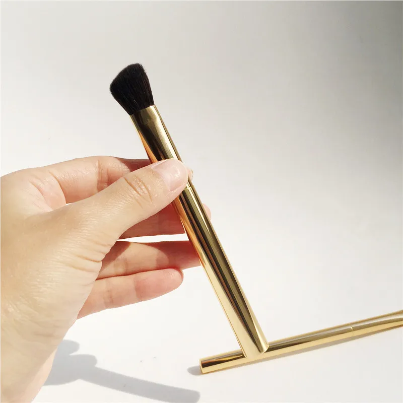 Набор кистей для макияжа (основание аэрографа консилер тени век лицо) с золотыми